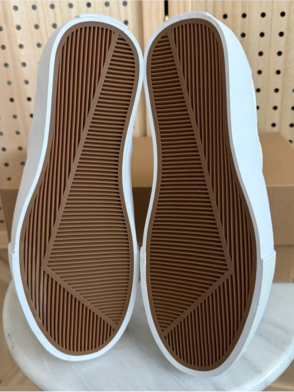 Men's Slip-On Canvas Loafers in Off-White